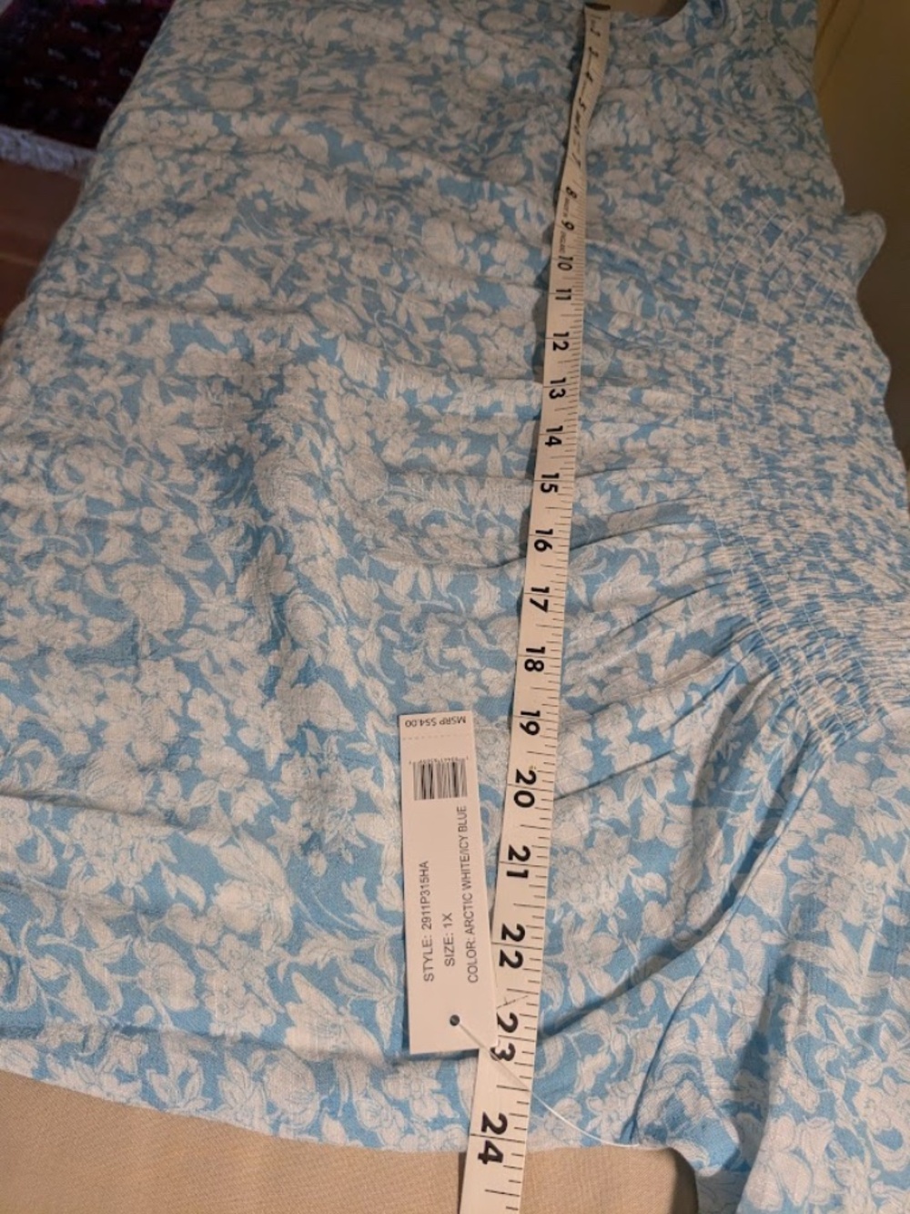 Counterparts Soft Pale Blue & White Blouse, 1x - Picture 6 of 8
